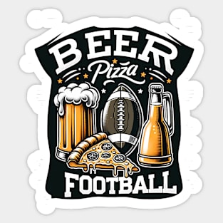 Funny Pizza and Beer Lover Sticker